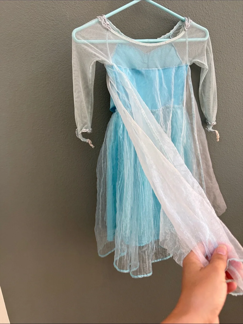Disney Store VTG Frozen Elsa Princess Tulle Costume Dress Sz 4/5T